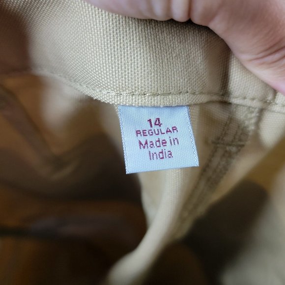 Carhartt NEW Original Size 14 Khaki Tan Rugged Professional Women's‎ Pants - Picture 8 of 9